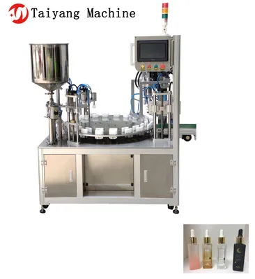 Automatic Glass Bottle, Plastic Bottle, Porcelain Bottle, Emulsion Double - Head Turntable Filling Machine