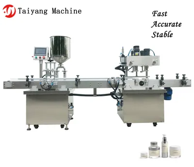 Full Automatic High - Quality Double - Head Cap Paste Filling Machine